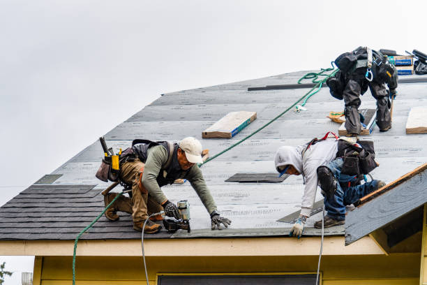 Professional Roofing technician working in Wilsons, VA